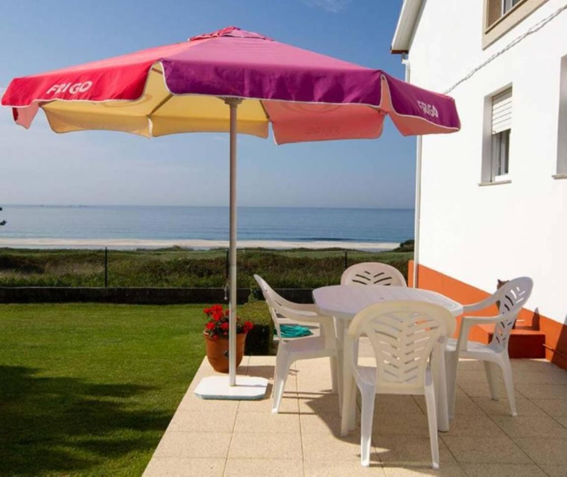 Apartamento Playa De Lariño Gandara  Bagian luar foto