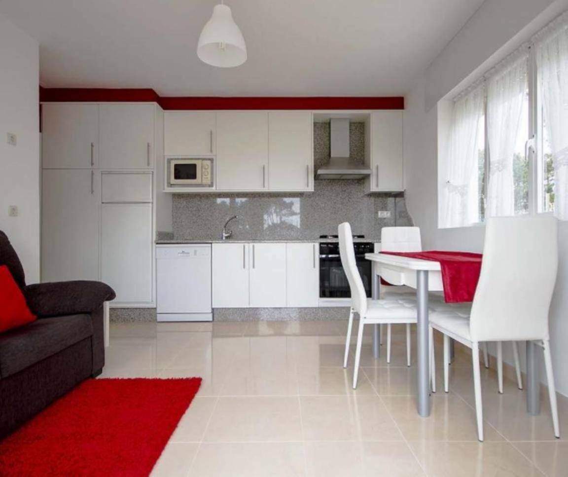 Apartamento Playa De Lariño Gandara  Bagian luar foto